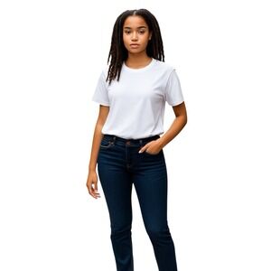 Levi's Women 4 W27 L28 Classic Mid-rise Skinny 5 Pocket‎ Blue Denim Jeans